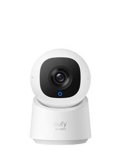 eufy C220 2K Pan Tilt Smart Indoor Security Camera, White, White
