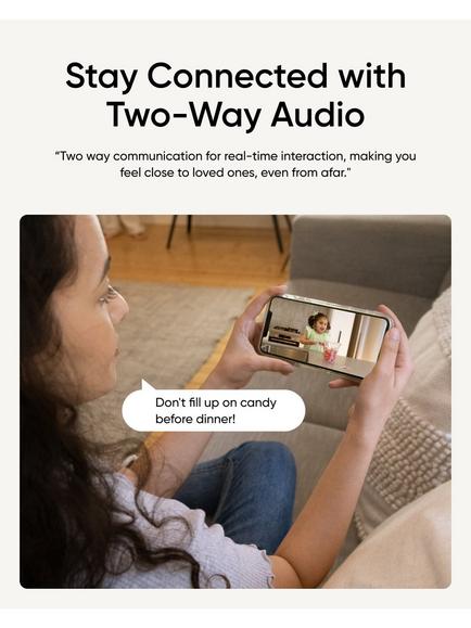 eufy C220 2K Pan Tilt Smart Indoor Security Camera, White - view 2, White