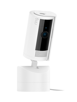 Ring Pan-Tilt Indoor Cam Smart Security Camera with Built in Wi-Fi, White - view 2, White