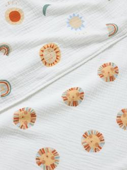John Lewis Lions Muslin Blankets, 75 x 100cm, Pack of 2 - view 2, Multi