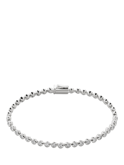 Monica Vinader Lab Grown Diamond Essential Tennis Bracelet, Silver