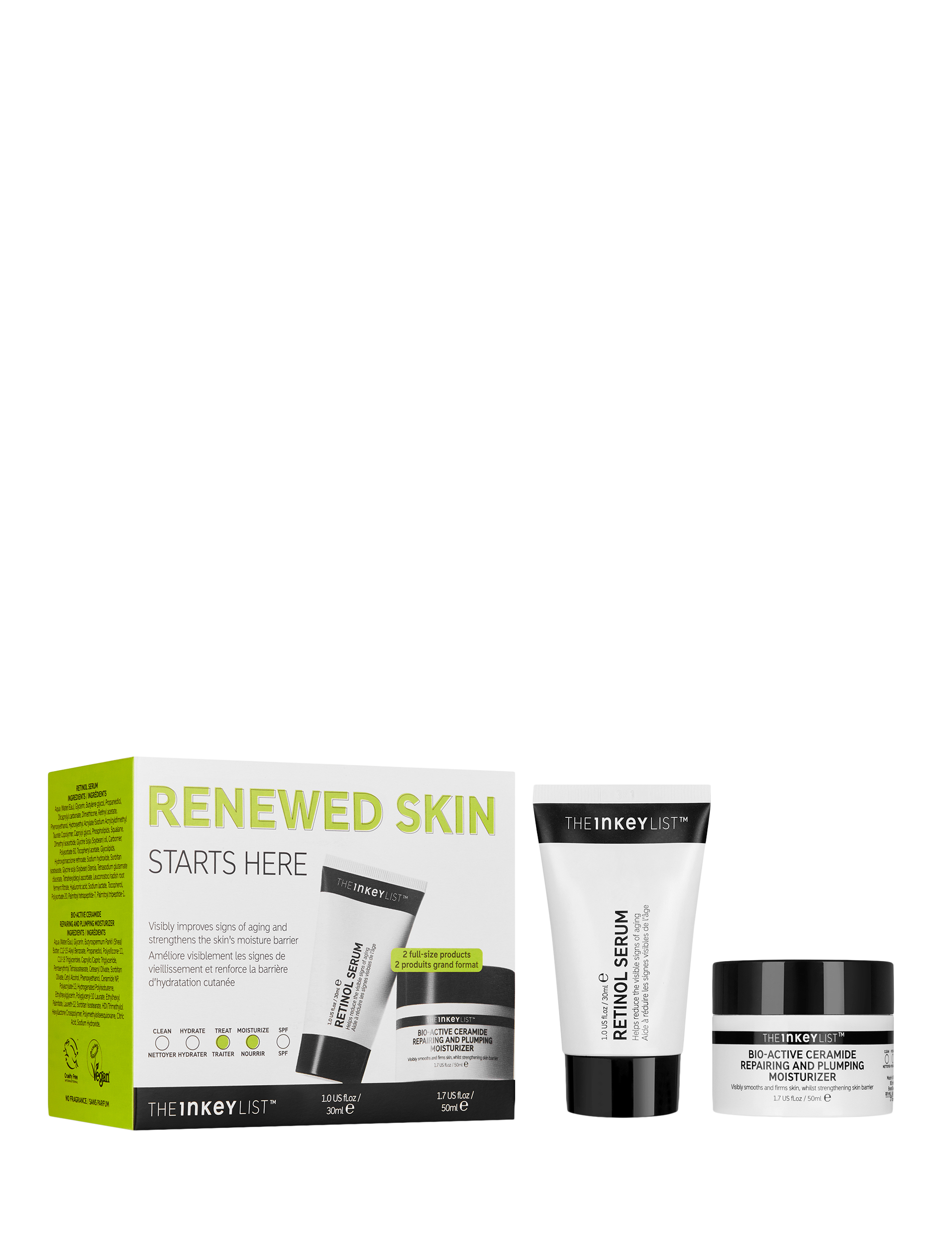 Product image 1 of 1, which shows The INKEY List Renewed Skin Starts Here Skincare Gift Set