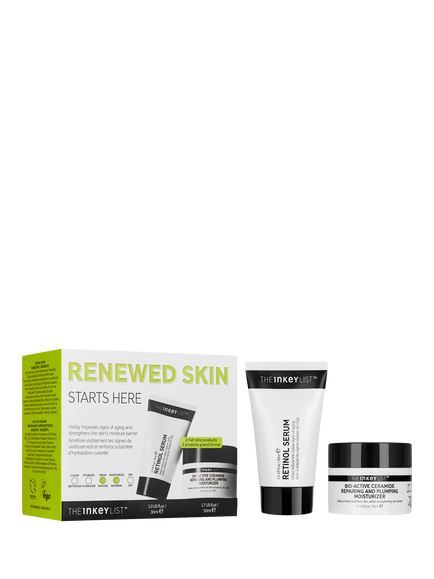 The INKEY List Renewed Skin Starts Here Skincare Gift Set, 