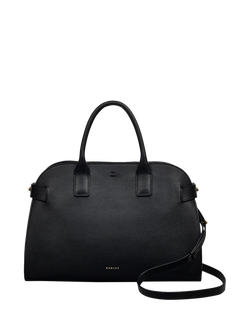 Radley The Rathbone Leather Medium Open Top Grab Bag, Black