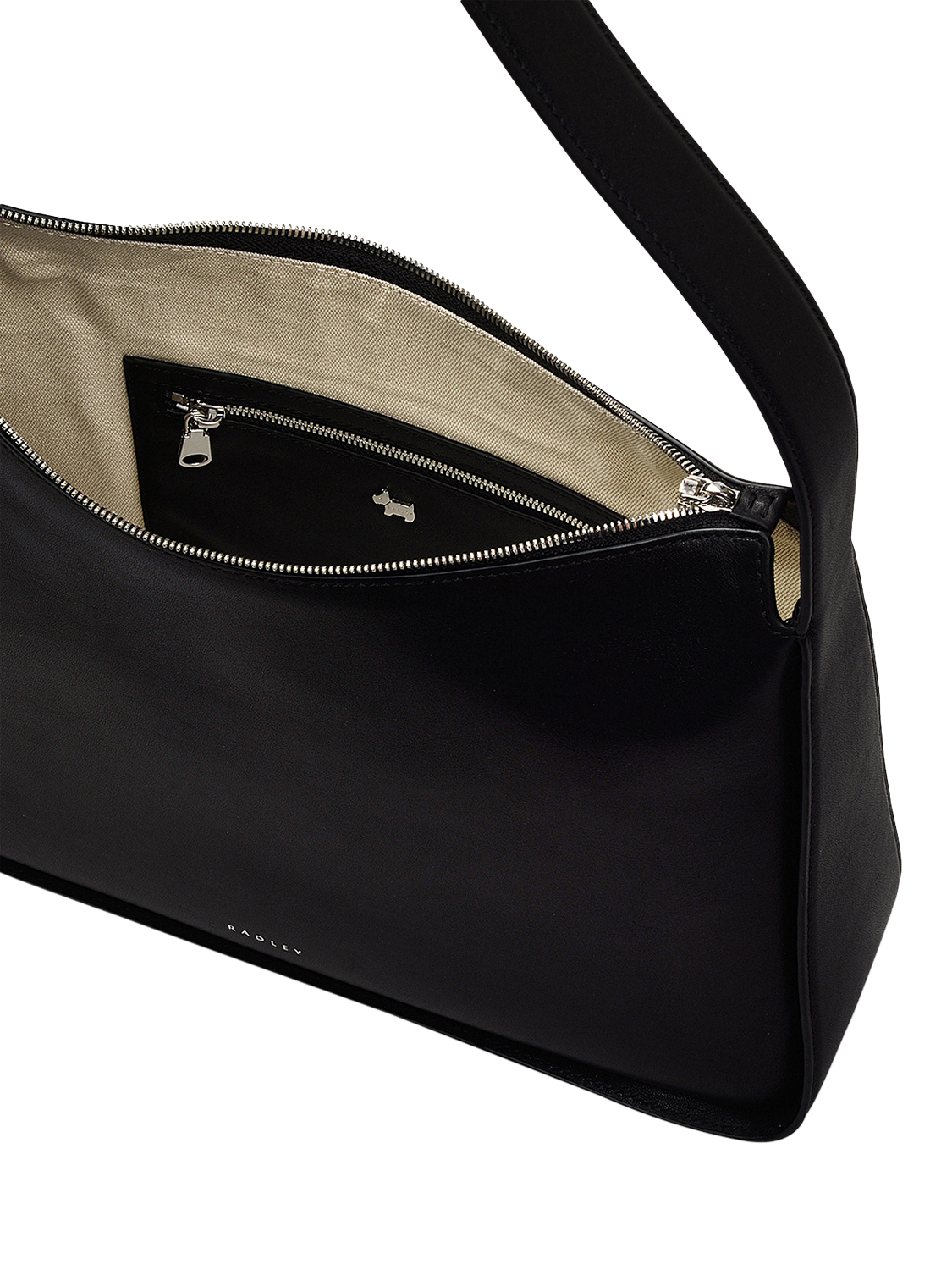 Product image 3 of 5, which shows Radley Westwell Lane Medium Leather Crossbody Bag, Black