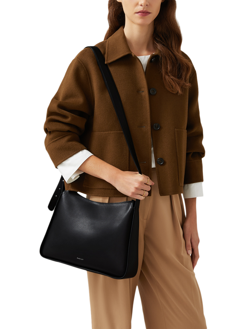 Product image 5 of 5, which shows Radley Westwell Lane Medium Leather Crossbody Bag, Black