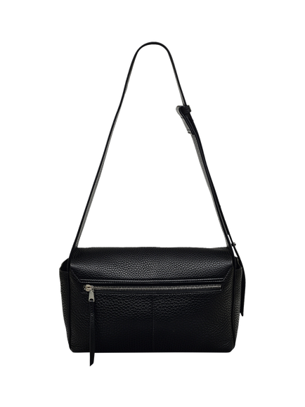 Radley De Beauvoir Leather Medium Zip-Top Shoulder Bag - view 2, Black