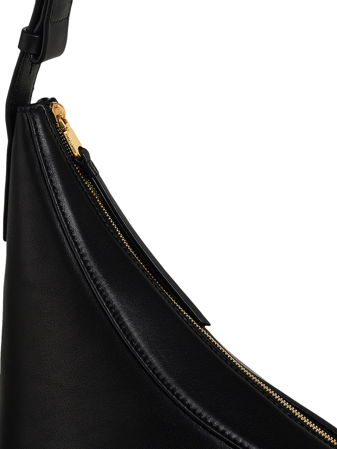 Radley The Kensal Leather Medium Zip Top Shoulder Bag Black