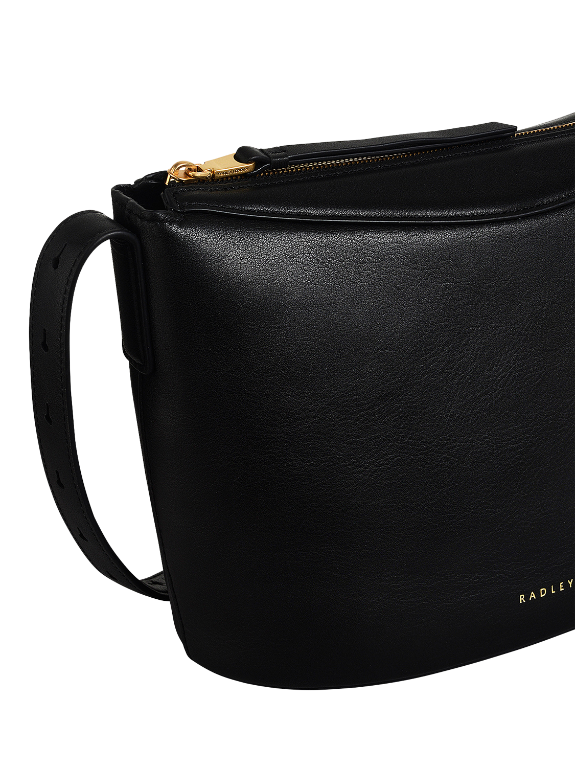 Product image 5 of 7, which shows Radley The Kensal Leather Small Zip Top Crossbody Bag, Black
