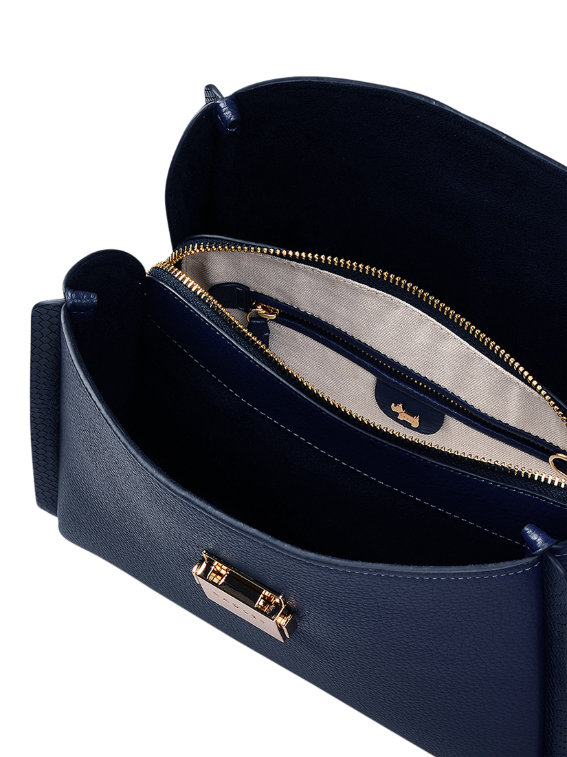 Product image 3 of 5, which shows Radley Sloane Street Leather Medium Zip-Top Crossbody Bag, Evenfall