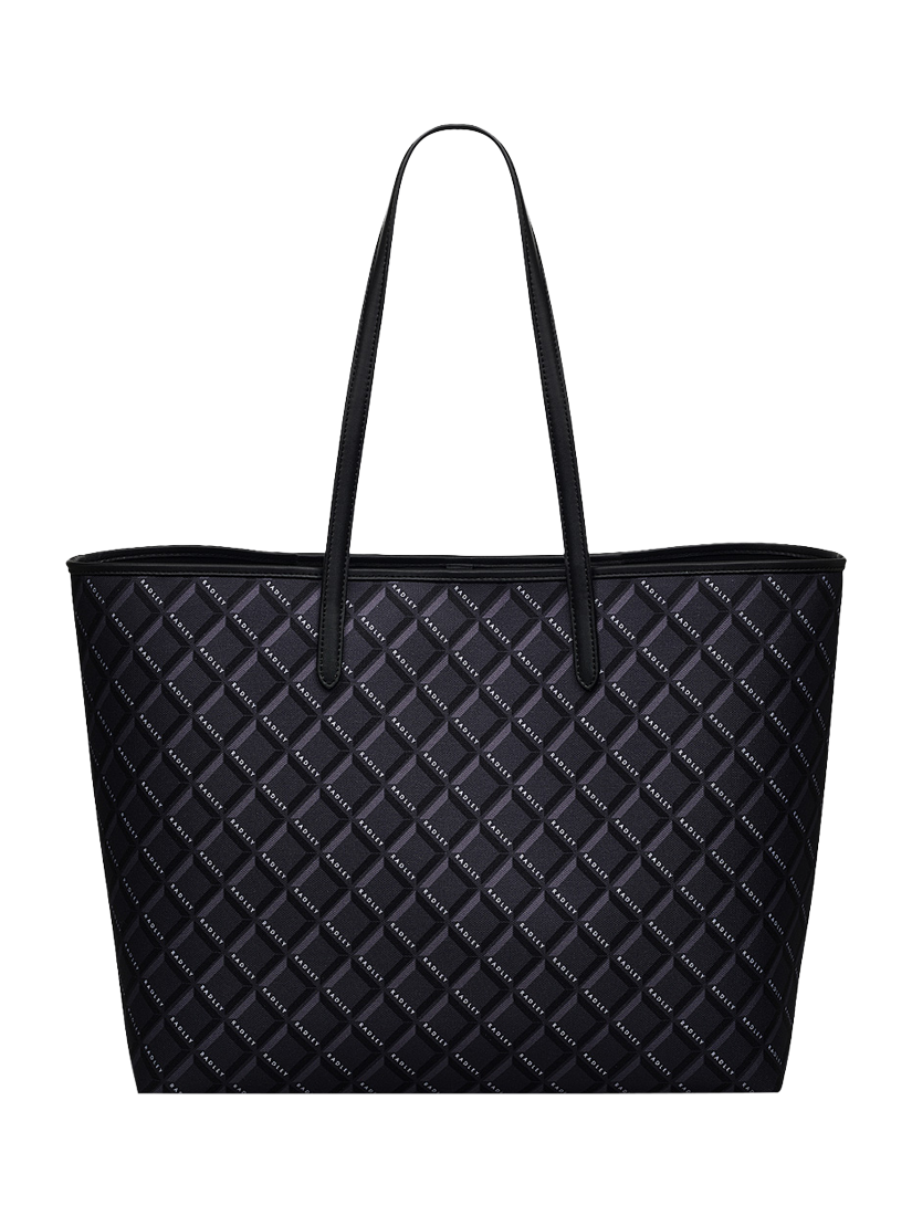 Radley Southwell Gardens Tonal Geometric Tote Bag, Black