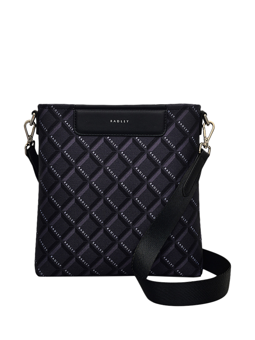 Radley Southwell Gardens Tonal Geometric Crossbody Bag, Black