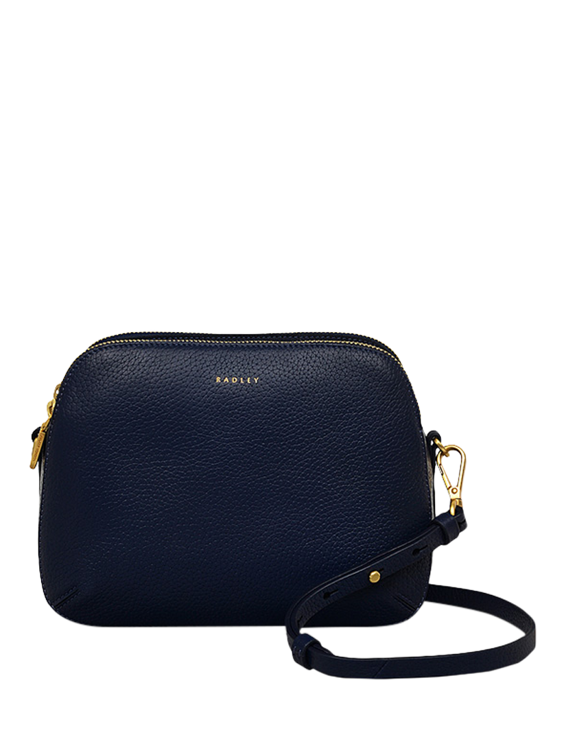 Product image 6 of 8, which shows Radley Dukes Place Leather Medium Zip Top Crossbody Bag, Evenfall, One Size