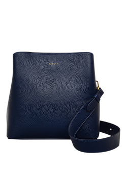 Radley Dukes Place Leather Medium Compartment Crossbody Bag, Evenfall