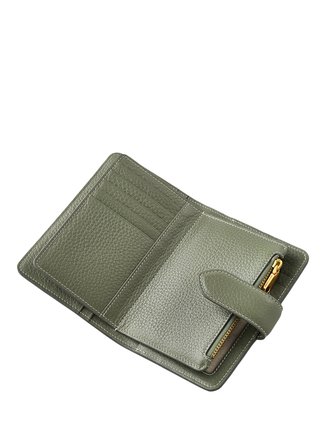 Product image 3 of 3, which shows Radley Hillgate Leather Medium Bifold Purse, Dark Olive
