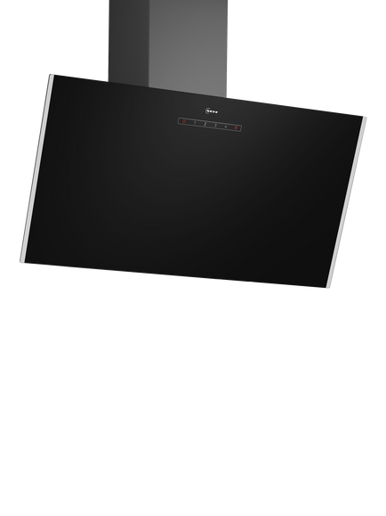 Neff N30 D83IDK1S0B 80cm Angled Chimney Cooker Hood, Black, Black