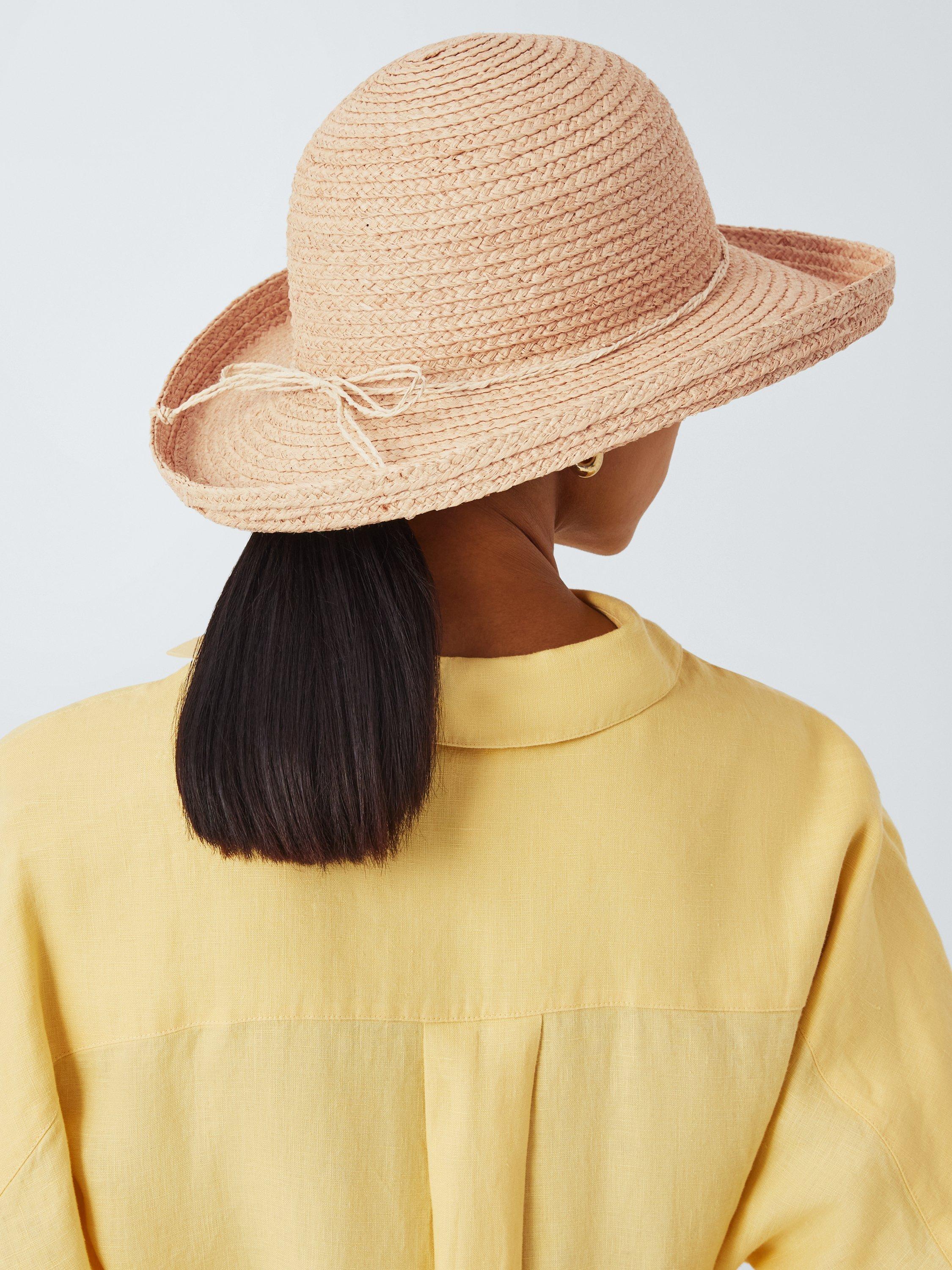 Product image 1 of 4, which shows John Lewis Upturn Bow Hat, Natural