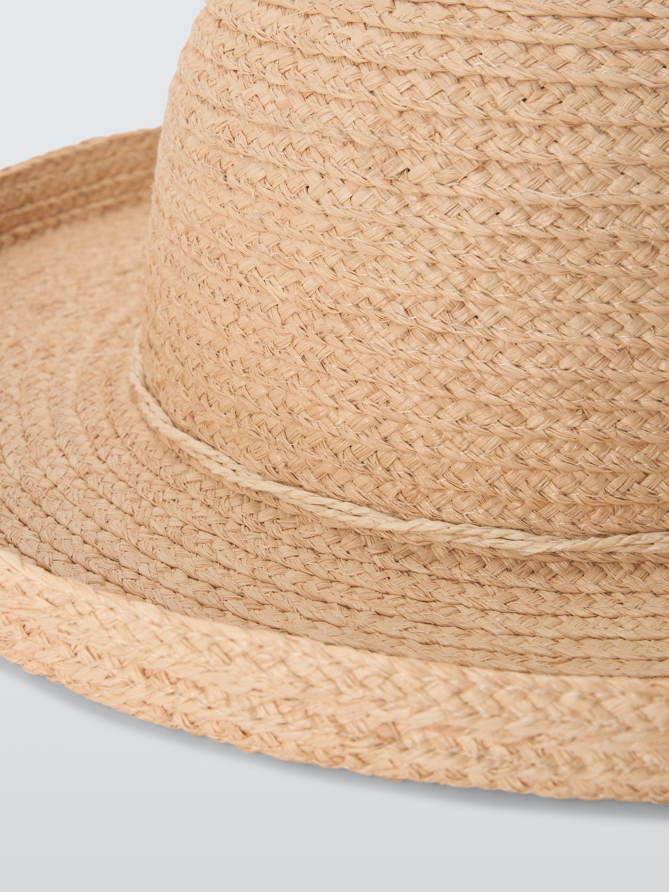 Product image 3 of 4, which shows John Lewis Upturn Bow Hat, Natural