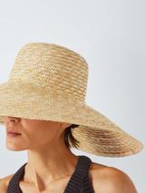 John Lewis Wide Brim Sun Hat, Natural
