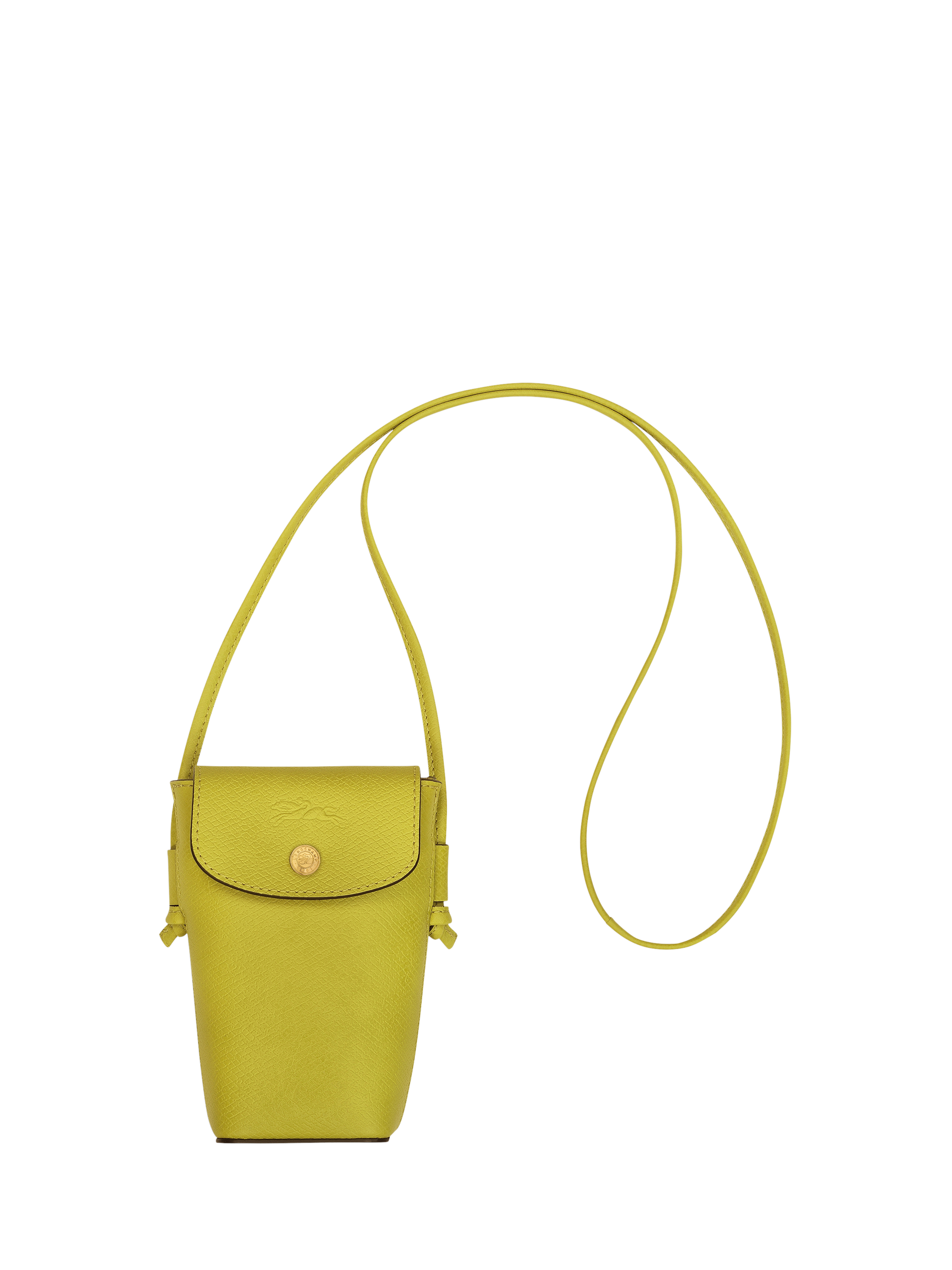 Longchamp Épure Leather Cross Body Phone Pouch, Kiwi Green