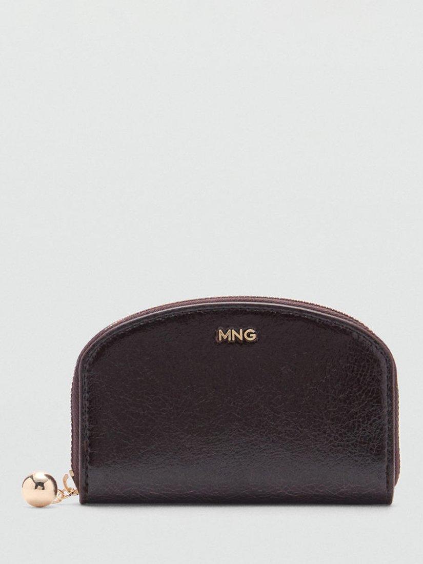 Mango Cyrus Zip-Around Purse, Brown