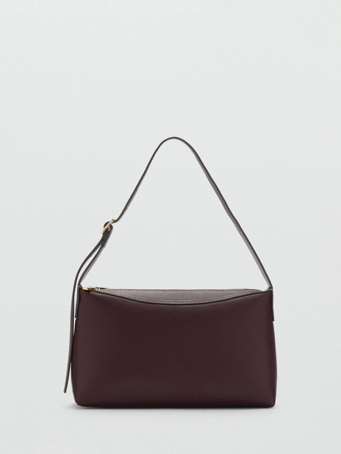 Mango Nick Bucket Bag, Dark Red