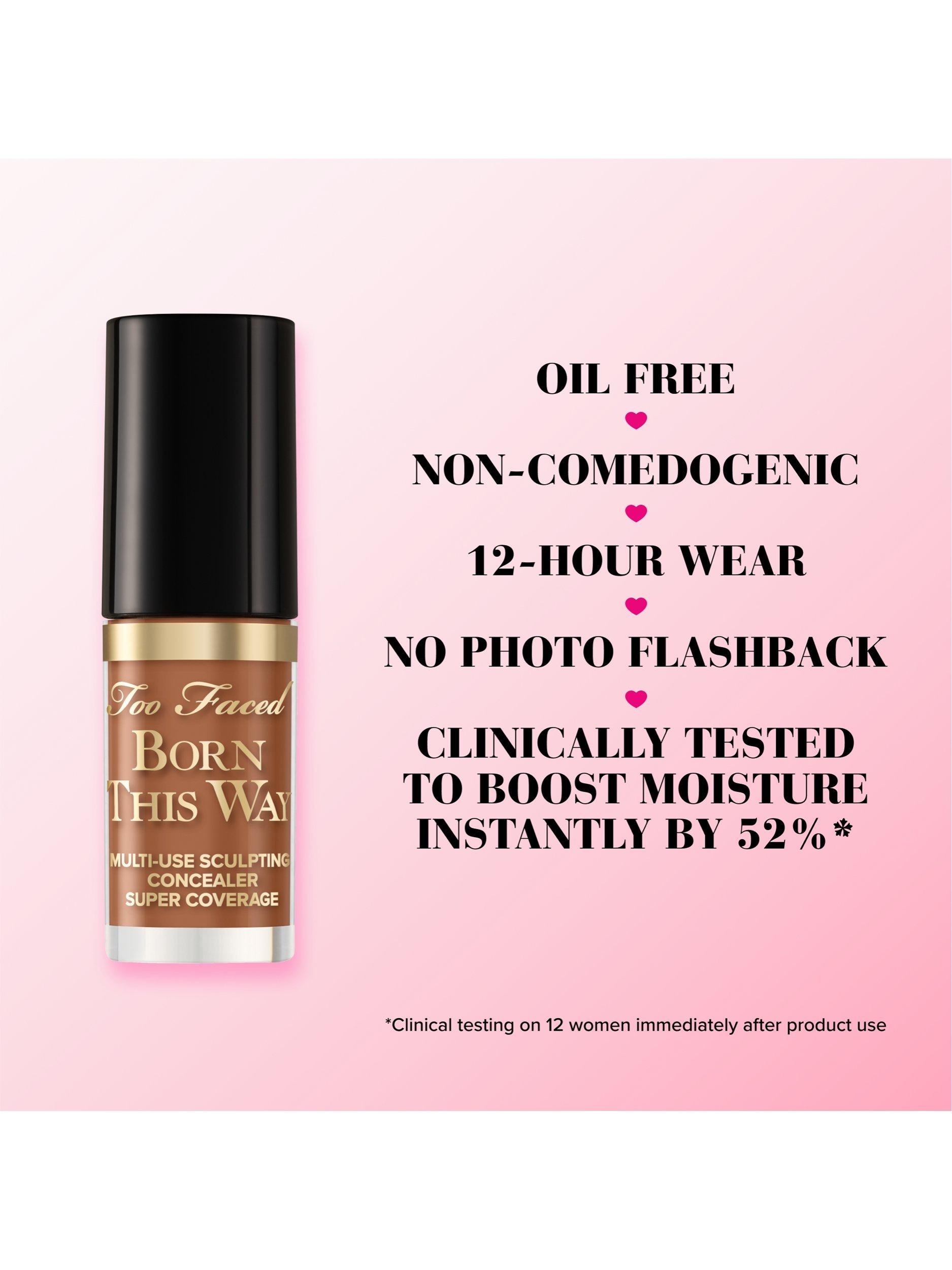 Product image 4 of 7, which shows Too Faced Born This Way Super Coverage Multi-Use Sculpting Concealer Travel Size, Snow