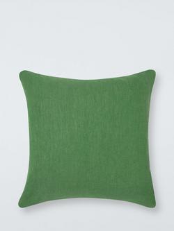 John Lewis Chevron Border Cushion - view 2, Green
