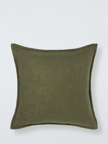 John Lewis Hopsack Cushion, Avocado