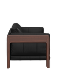 John Lewis Nest Grand 4 Seater Leather Sofa, Dark Leg
