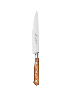 SABATIER Ideal Provencao Olive Wood Handle Flexible Filleting Knife, 15cm, Olive Wood