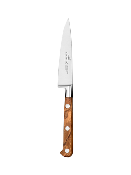 SABATIER Ideal Provencao Olive Wood Handle Paring Knife, 10cm, Olive Wood