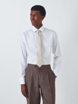 John Lewis Silk Paisley Tie - view 2, Champagne