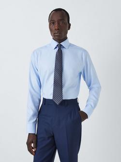 John Lewis Silk Diamond Tie, Airforce - view 2, Airforce