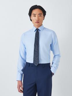 John Lewis Silk Leaf Tie - view 2, Navy