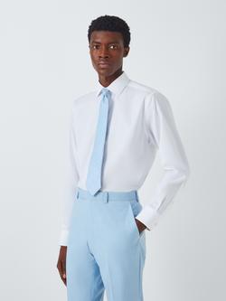 John Lewis Silk Paisley Tie - view 2, Light Blue