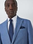 John Lewis Silk Paisley Pocket Square, Navy
