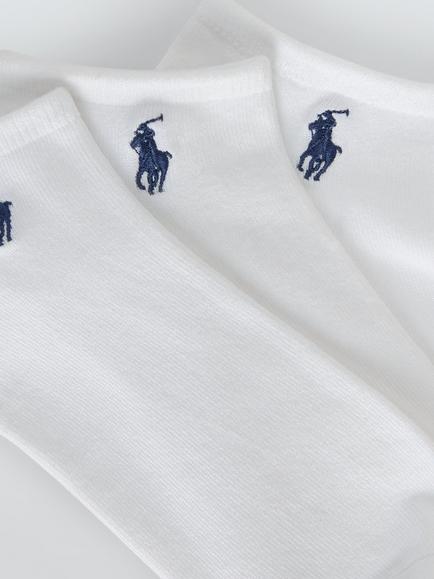 Ralph Lauren Super Soft Low-Cut No-Show Socks, Pack of 3, White/White/White - view 2, White/White/White