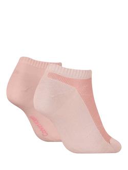 Calvin Klein Ribbed Trainer Socks, Pack of 2, Peach - view 2, Peach