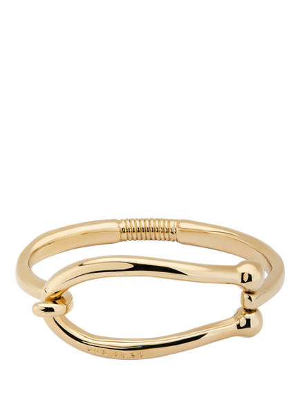 UNOde50 Youthful Large Link Bangle Bracelet, Gold, Gold