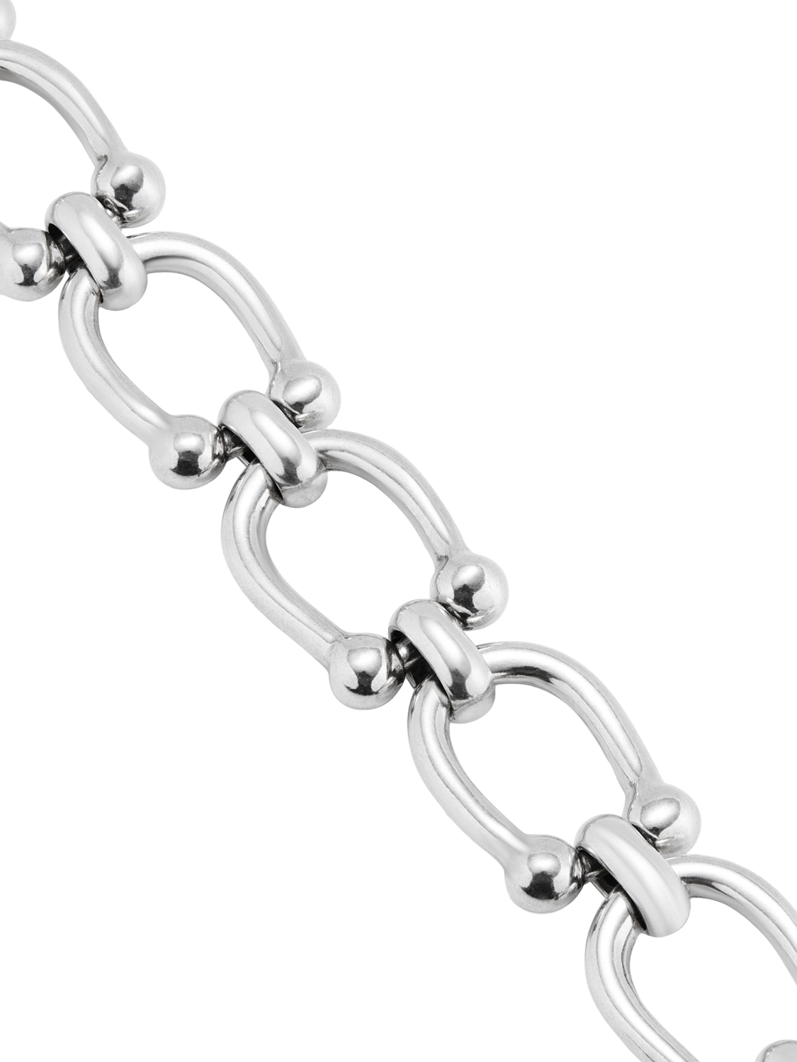 Product image 5 of 5, which shows UNOde50 Youthful Collection Medium Link Chain Bracelet, Silver