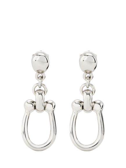 UNOde50 Youthful Collection Medium Link Drop Earrings, Silver, Silver