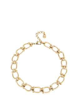 UNOde50 Youthful Collection Medium Link Collar Necklace, Gold, Gold