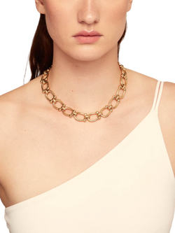 UNOde50 Youthful Collection Medium Link Collar Necklace, Gold - view 2, Gold