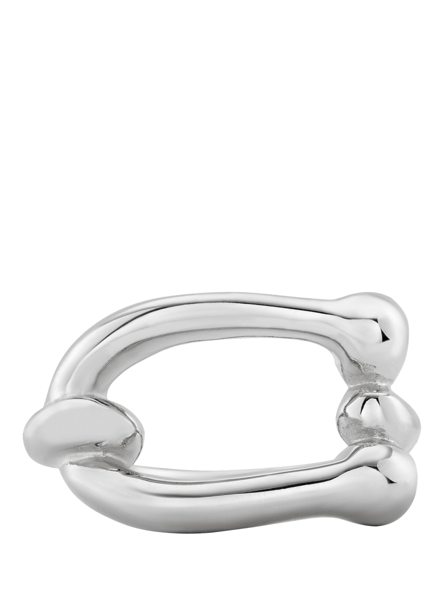 Product image 3 of 3, which shows UNOde50 Youthful Link Ring, Silver