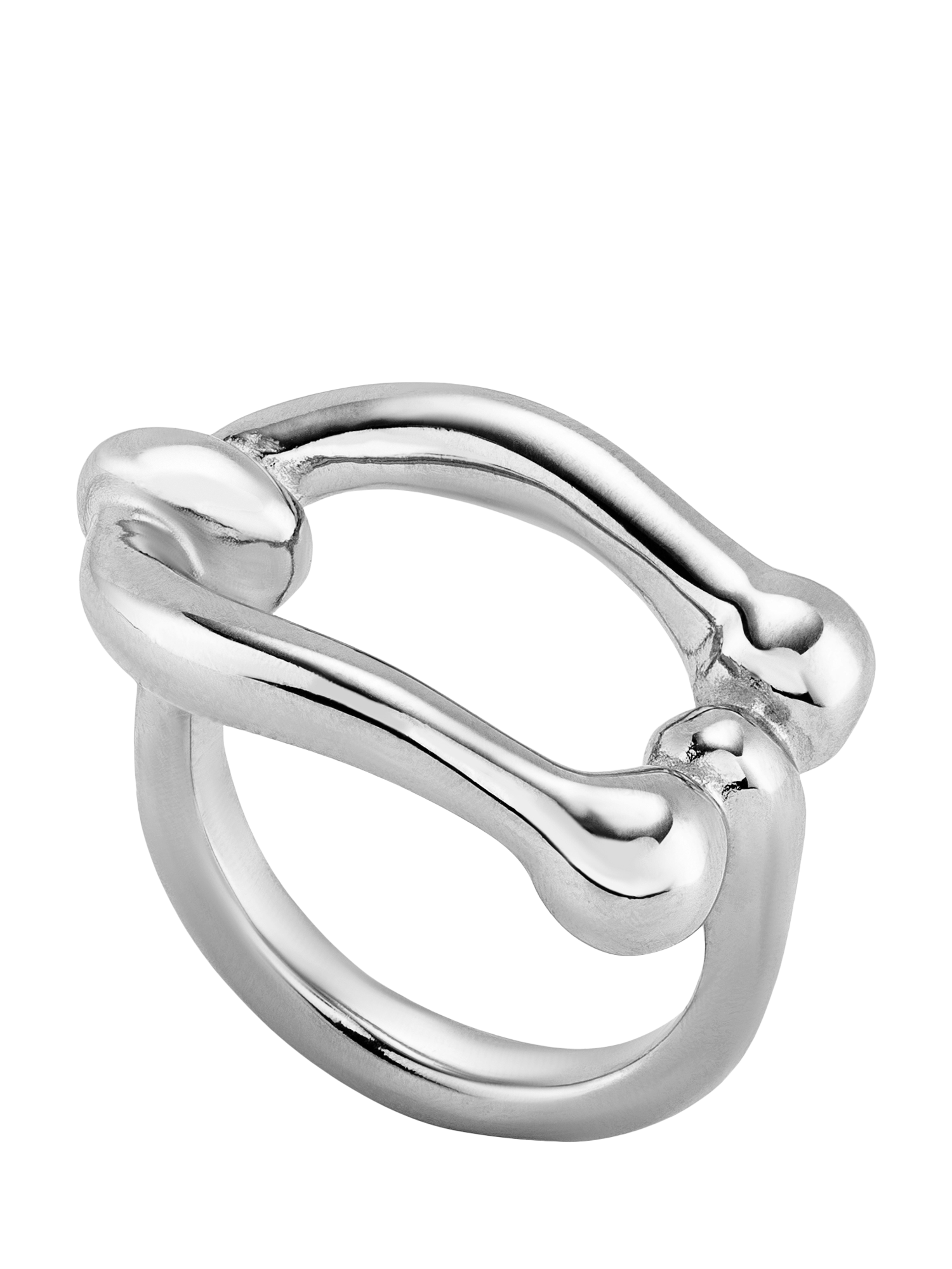 Product image 1 of 3, which shows UNOde50 Youthful Collection Link Ring, Silver