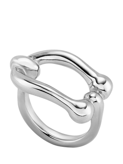 UNOde50 Youthful Link Ring, Silver, S 1/2, Silver