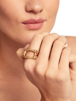 UNOde50 Youthful Link Ring, Gold, S 1/2 - view 2, Gold