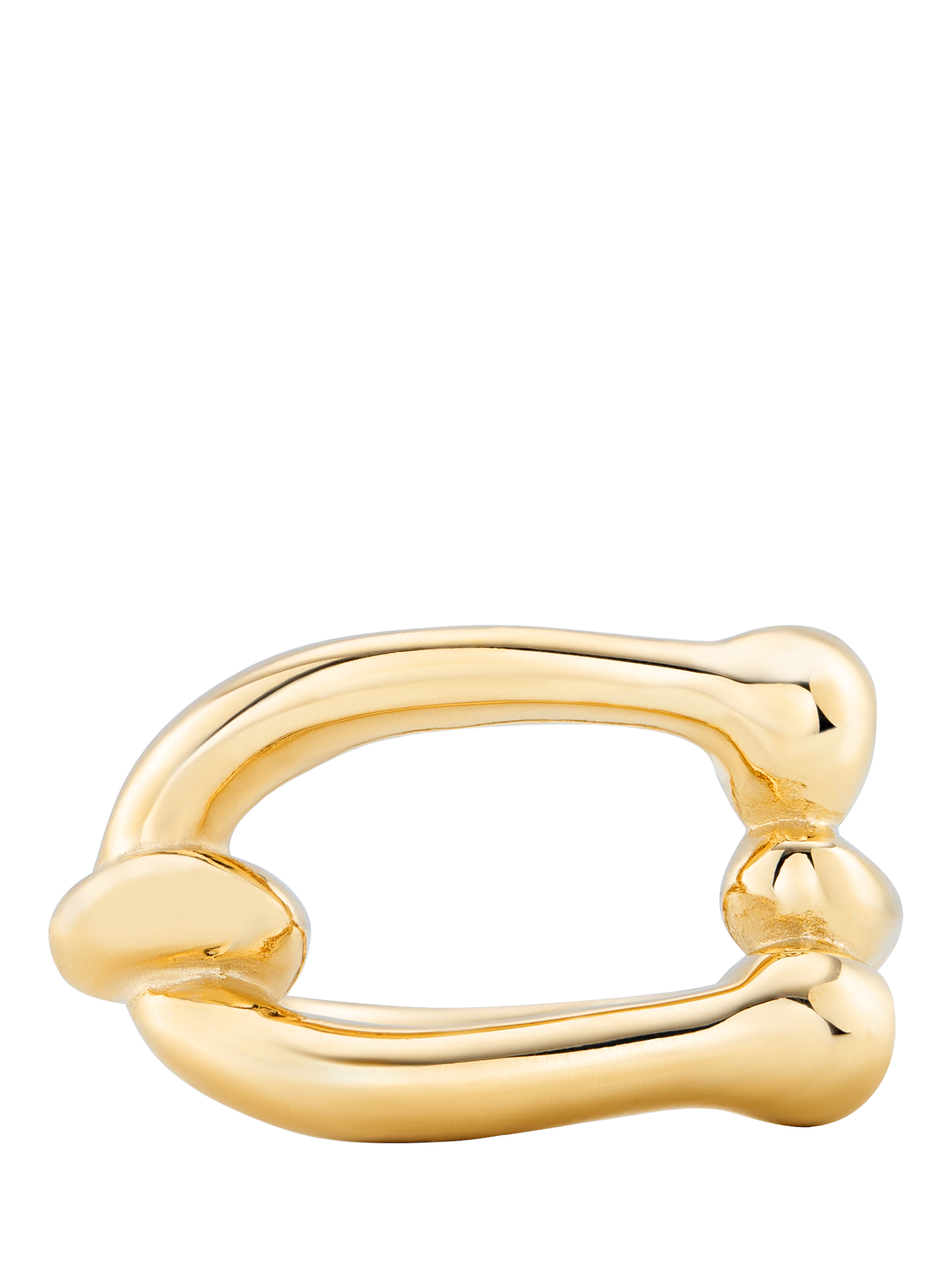 Product image 4 of 4, which shows UNOde50 Youthful Link Ring, Gold, S 1/2