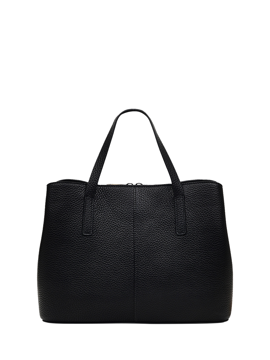 Product image 2 of 5, which shows Radley Dukes Place Leather Medium Zip-Top Grab Bag, Black
